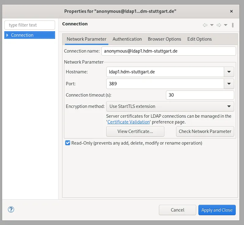 Ldap-connection