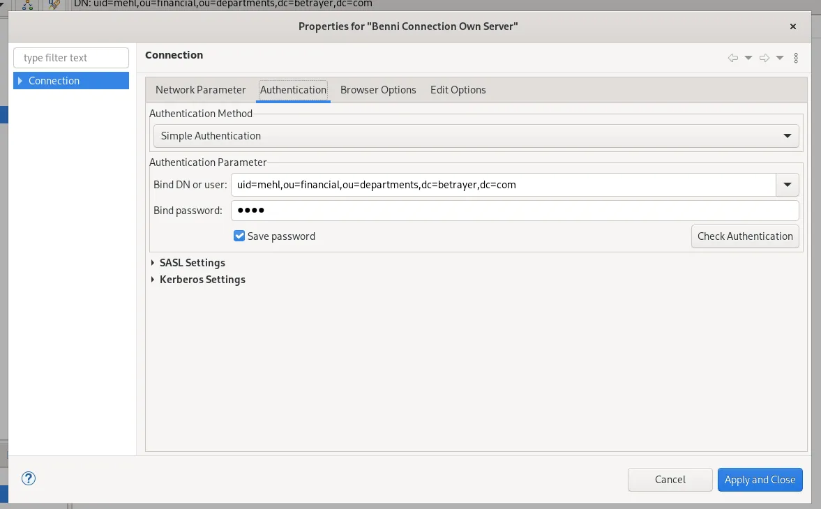 Login-Own-Server